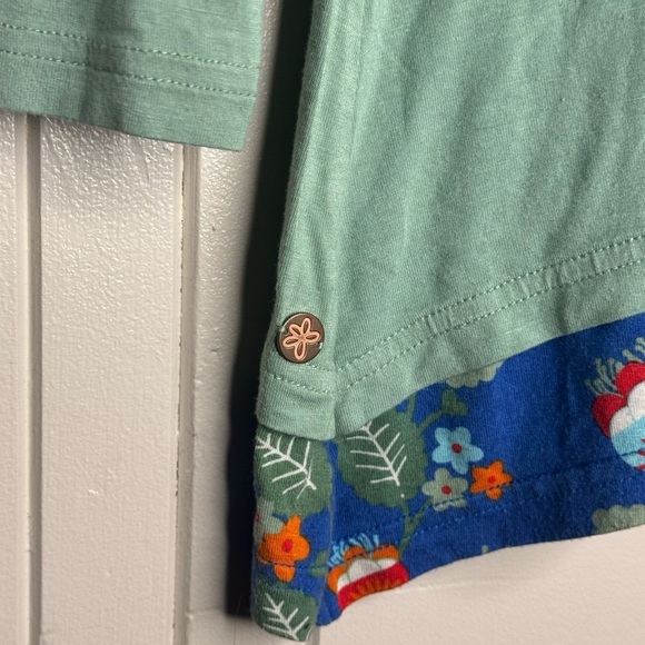 Matilda Jane Green Long Sleeve Tee with Floral Accents - Picture 6 of 7